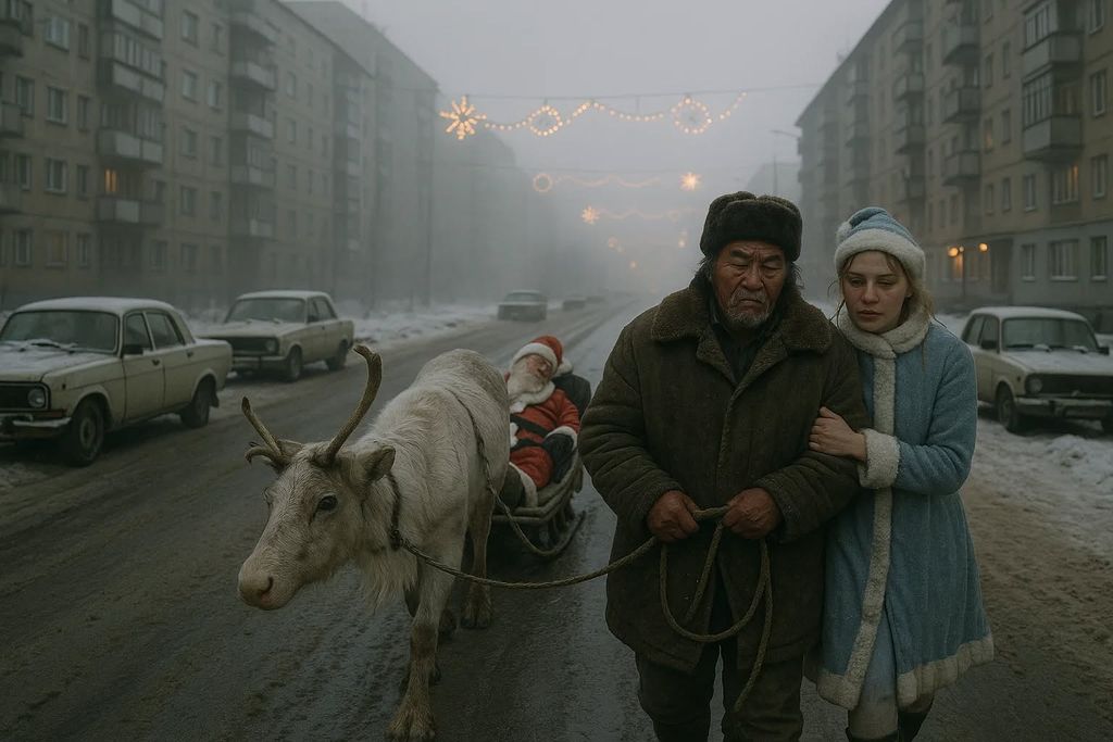 Архетипы памяти. Проект о жизни в СССР глазами искусственного интеллекта, Утро первого января — discours.io