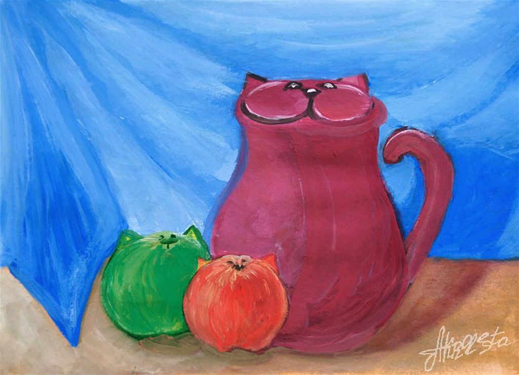 Some paintings. Картины Татьяны Соколовой. Purple Jug.