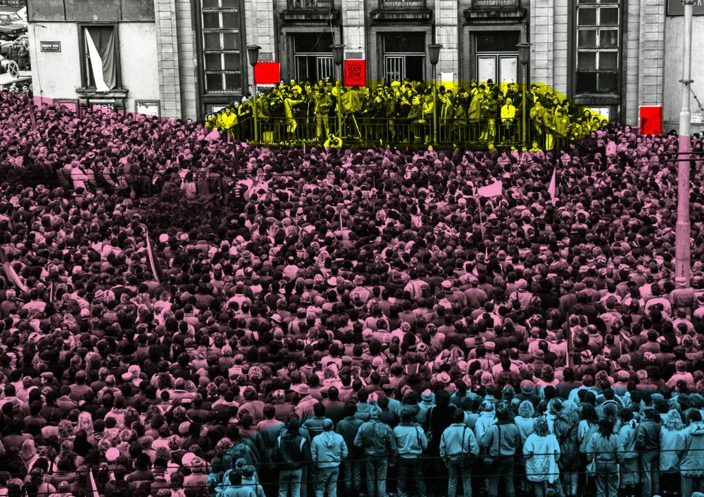 Мирные протесты-1989: люди (на)против стены, Чехословакия. 27 ноября 1989 года, общенациональная забастовка против однопартийности — discours.io