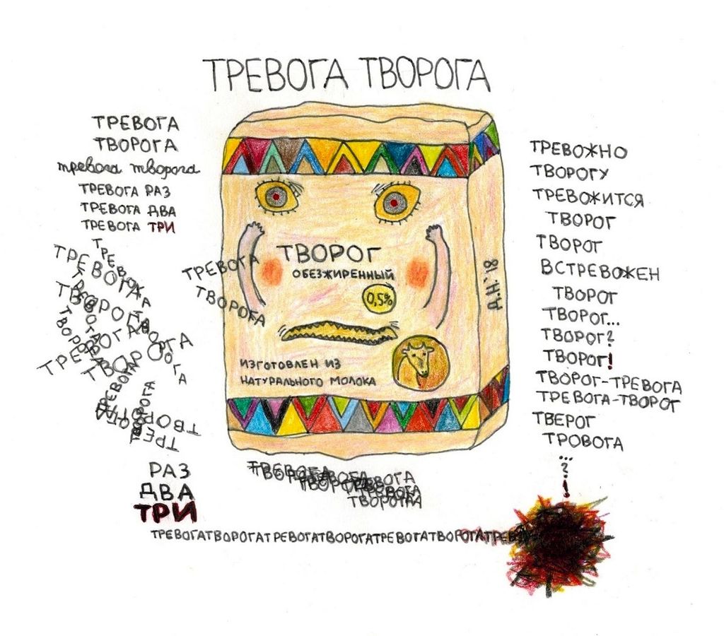 Собрание нарисованных текстов, Тревога творога — discours.io
