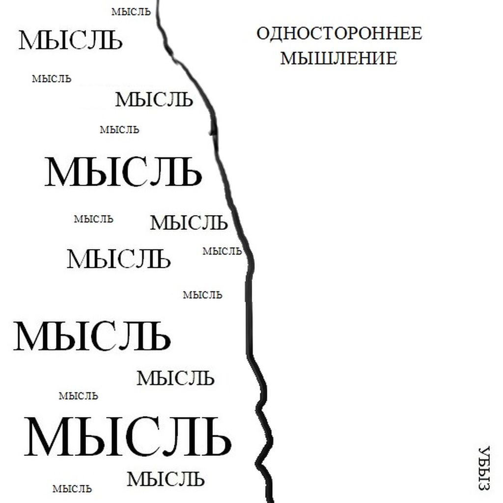 Формы мышления, Одностороннее мышление — discours.io