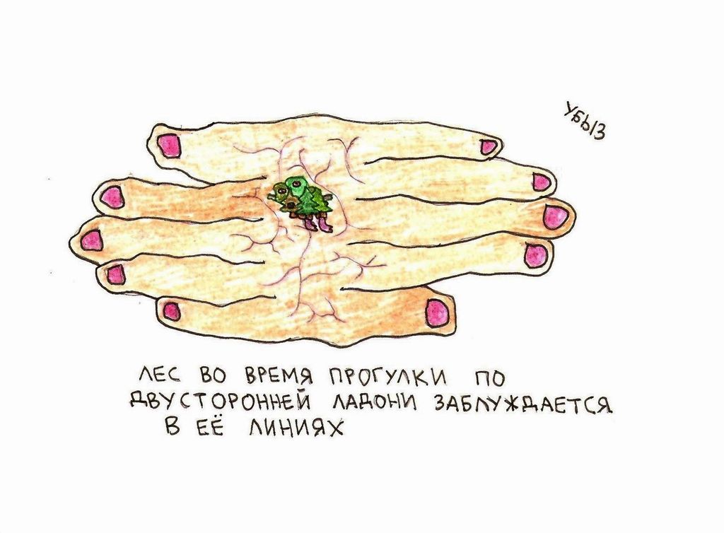 Во время, Лес во время прогулки по двусторонней ладони заблуждается в ее линиях — discours.io