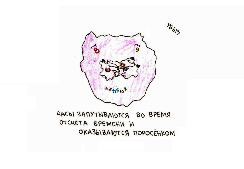 Во время, Часы запутываются во время отсчета времени и оказываются поросенком — discours.io