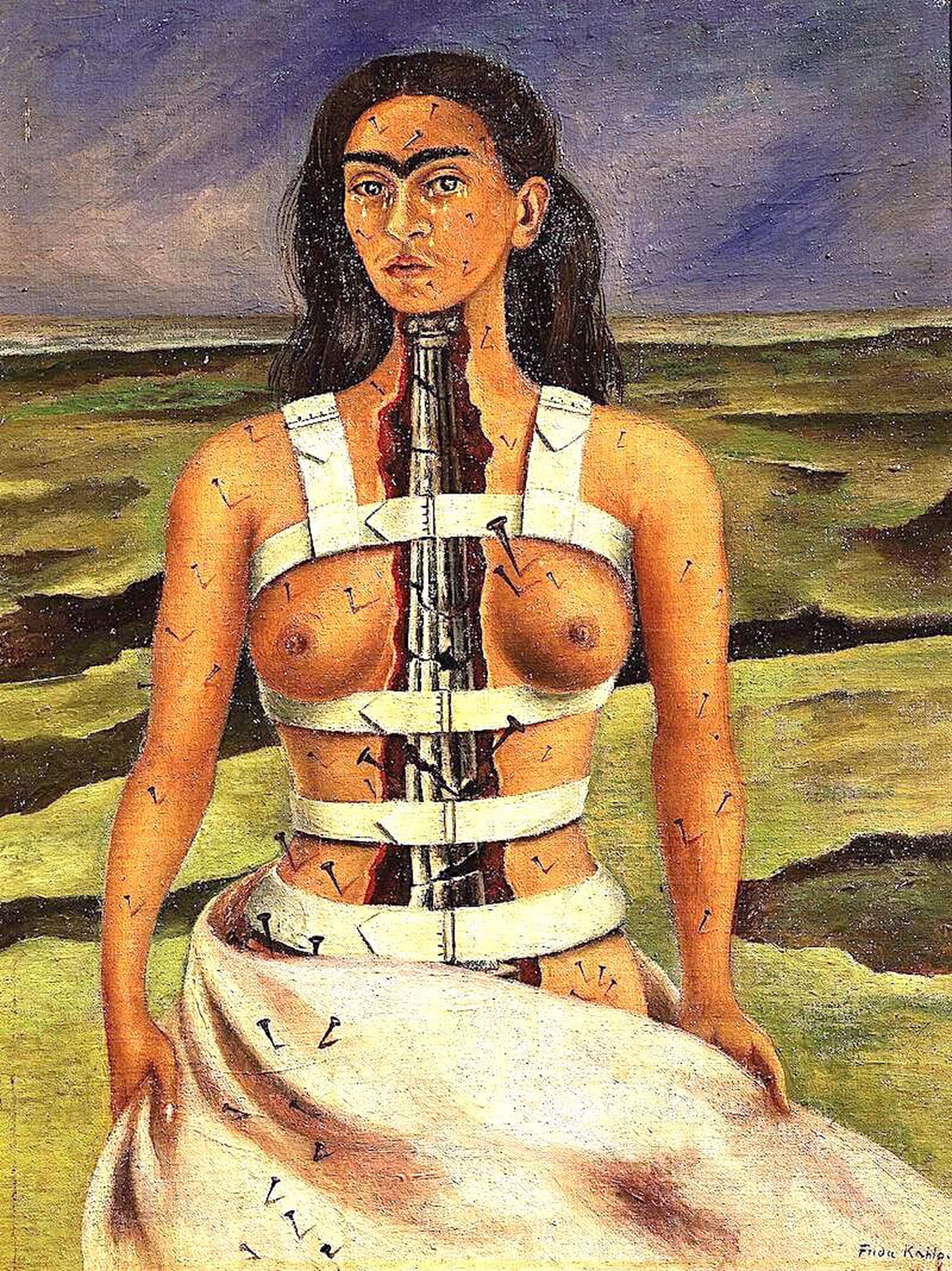 «Сломанная колонна» / Картина художницы Фриды Кало, 1944 «Сломанная колонна» / Картина художницы Фриды Кало, 1944