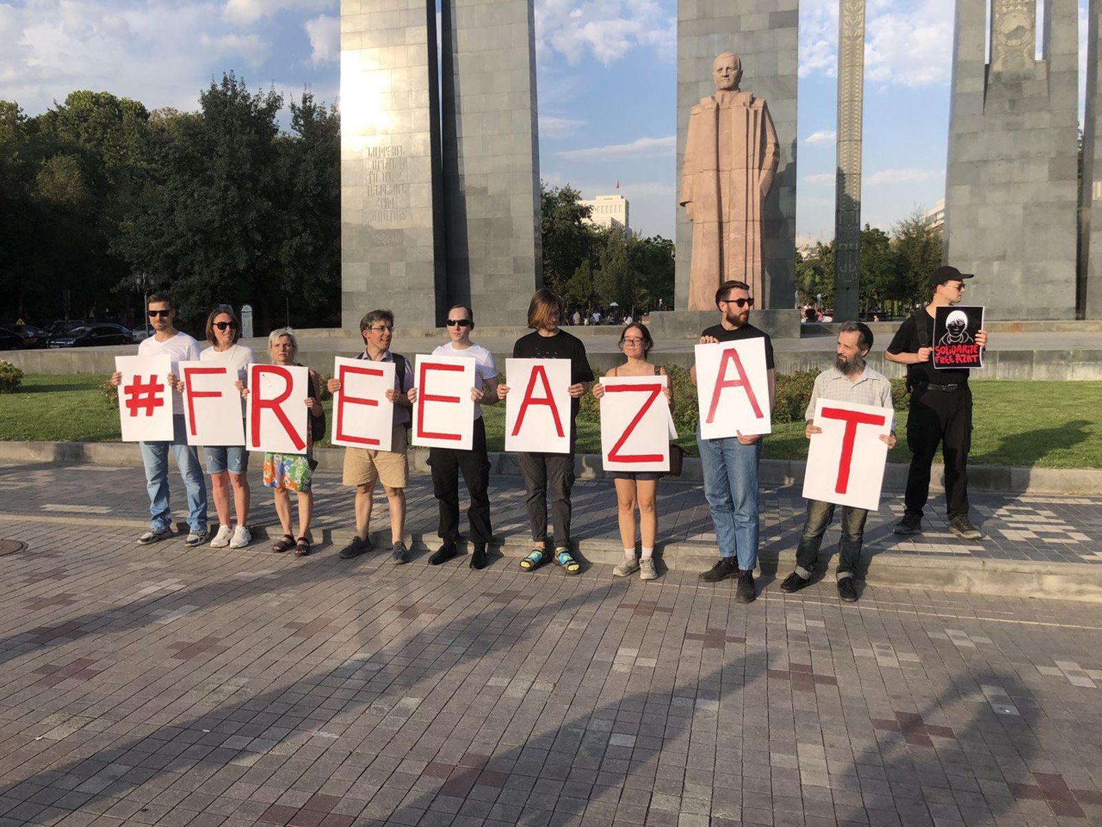 Митинг в поддержку Азата Мифтахова 2 сентября в Ереване / Фото: Андрей Пресняков / Spektr. Press