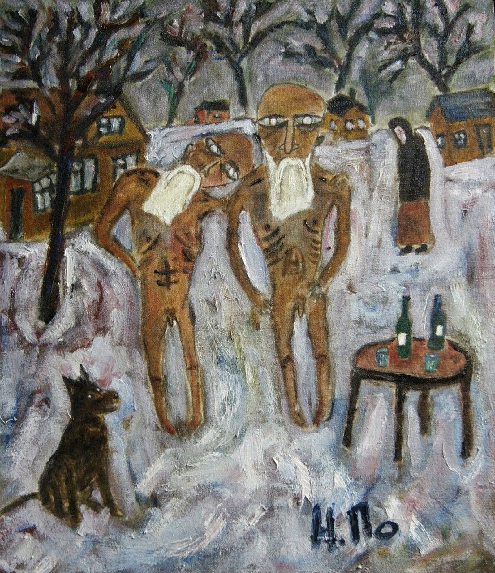 «Дым», Никита Поздняков, 2012. ДВП, масло, 57х48 см «Дым», Никита Поздняков, 2012. ДВП, масло, 57х48 см