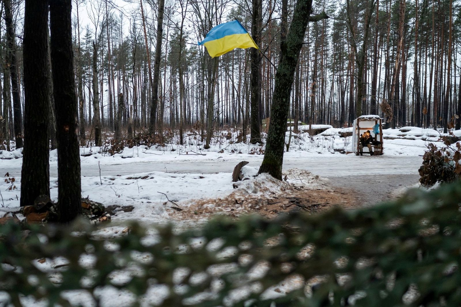 Украинские позиции на границе с Беларусью. 29 декабря / Viacheslav Ratynskyi / Reuters / Scanpix / LETA / Meduza