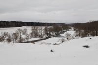 «Когда тебе тяжело, ты ко мне приезжай», Вид на реку Протва в деревне Беницы — миниатюра