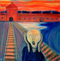 JazzArt: импровизации на темы великих. Попробуйте угадать художника, не читая названий, Предчувствие Эдварда Мунка (Портрет 20-го века) — миниатюра