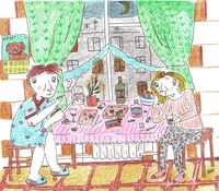 Екины рисунки, Про 8 марта — миниатюра