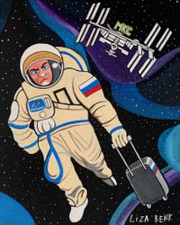 «Женщина, вы донос писать будете?». Карикатуры на каждый день от плакатистки Лизы Бенк, Россия покидает МКС — миниатюра