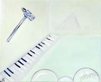 JazzArt: импровизации на темы великих. Попробуйте угадать художника, не читая названий, Йоко-гамма (Джон Леннон за секунду до встречи с Йоко Оно) — миниатюра