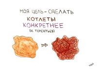 Иллюстрации к футуристам, Терентьев - сделать котлеты конкретнее — миниатюра