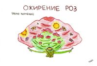 Иллюстрации к футуристам, Крученых - ожирение роз — миниатюра