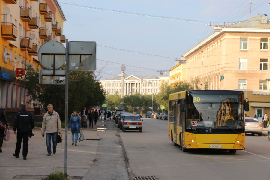 На улице Ленина, Воркута, республика Коми.