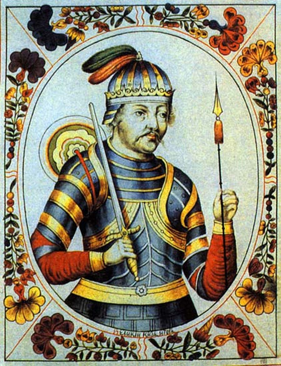 И. Старский. Вещий Олег. Исторический портрет из «Царского титулярника» И. Старский. Вещий Олег. Исторический портрет из «Царского титулярника»