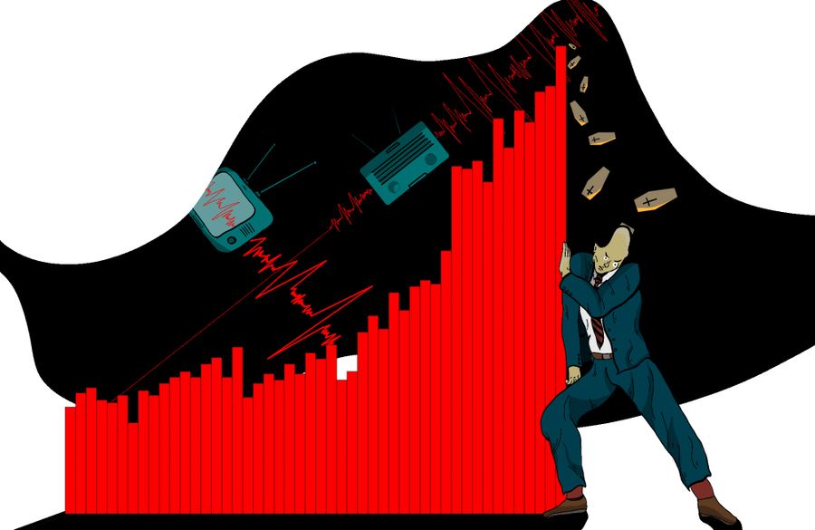 Иллюстрации: Артём Беляев / Дискурс / Приказ — не умирать: как российские власти манипулируют статистикой смертности в эпоху пандемии — Discours.io