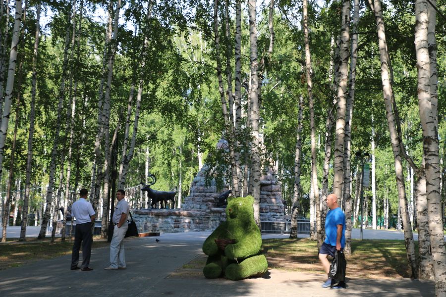В центральном парке им. Лосева, Ханты-Мансийск, ХМАО.