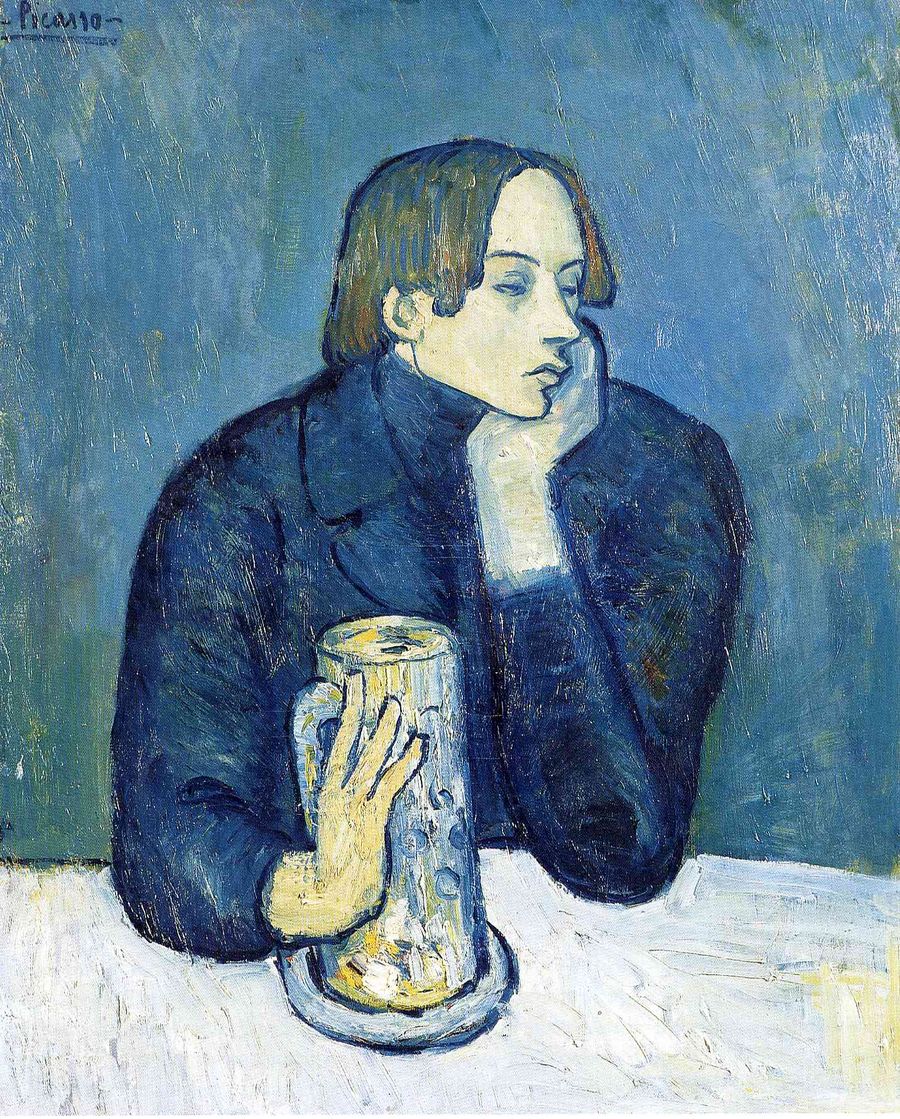 Pablo Picasso — Portrait of Poet Sabartes (1901) Pablo Picasso — Portrait of Poet Sabartes (1901)