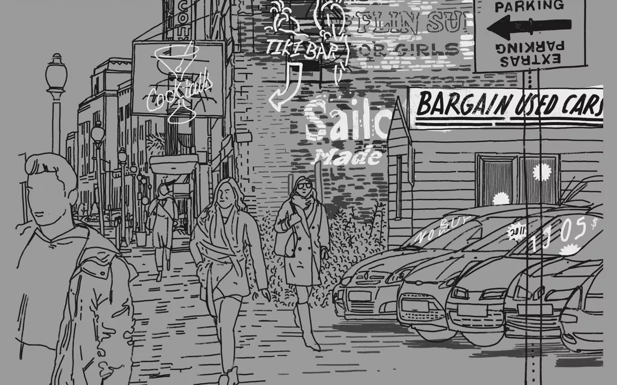 «Культура будет меняться, изменятся и способы визуальной коммуникации людей, а значит, будут меняться и предупреждающие символы» / Иллюстрация из книги «Город в деталях: как по-настоящему устроен современный мегаполис»