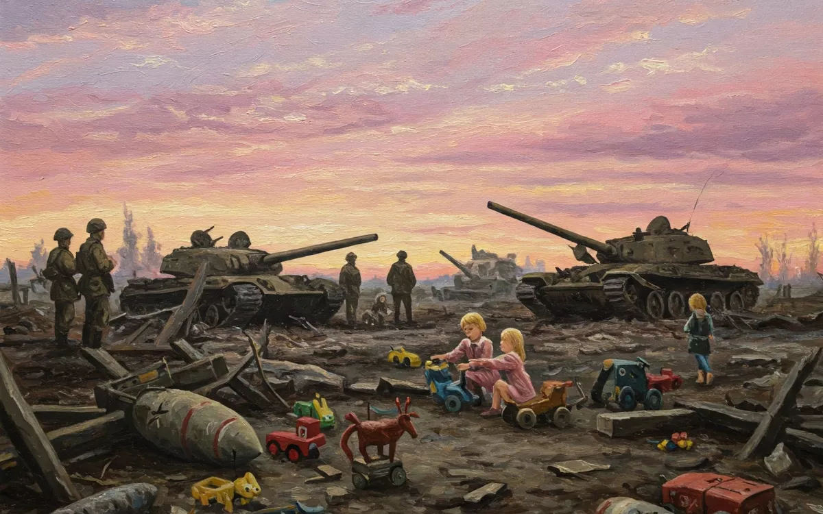 «Можно наблюдать репортажи с мест боевых действий, где солдаты &#34;играют&#34; с дроном, наводчик подтверждает огонь по движущимся фигуркам в прицеле беспилотника и т.д. Война стала все больше походить, в том числе благодаря журналистам, на продолжение реализации детских желаний с &#34;игрушками&#34;, которые очень похожи на игровые предметы из детства».