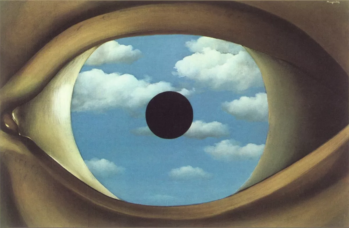 «Фальшивое зеркало» Рене Магритт (1928)