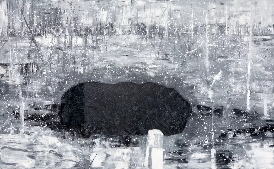 Дмитрий Каварга. Явление побоища, 2022. Алюминий, масло, 3D печать, полимерная смола. Фото: Алексей Боголепов. Предоставлено галереей современного искусства Anna Nova.