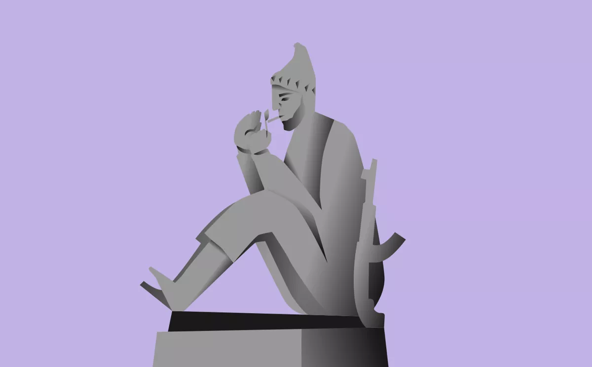 За иллюстрации для исследования о том, как искажается и замалчивается память о Чеченских войнах, благодарим <a href="https://www.instagram.com/kotdokhlot/">Ивана Перовского</a>