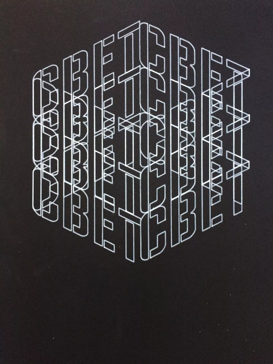 «Только черный цвет и белая линия»: минималистская серия «DARK»