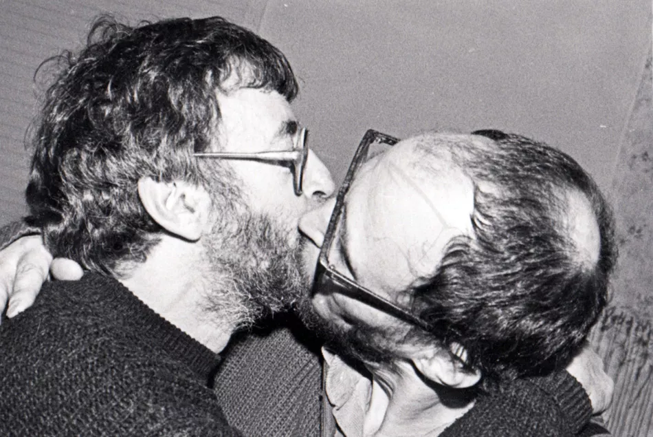 Московские концептуалисты Лев Рубинштейн и Дмитрий Пригов / Из архива Льва Рубинштейна