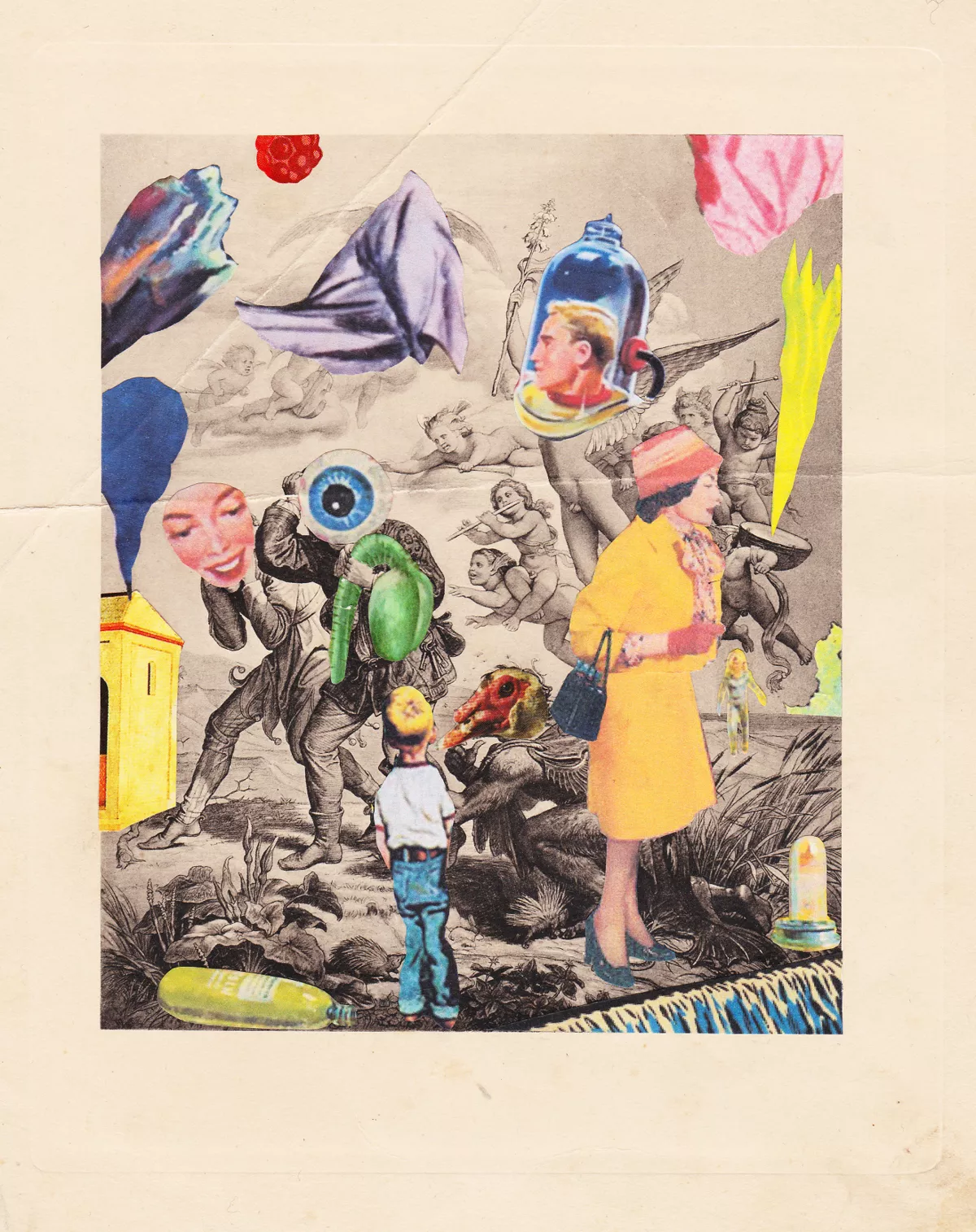 У птицы узкие глаза