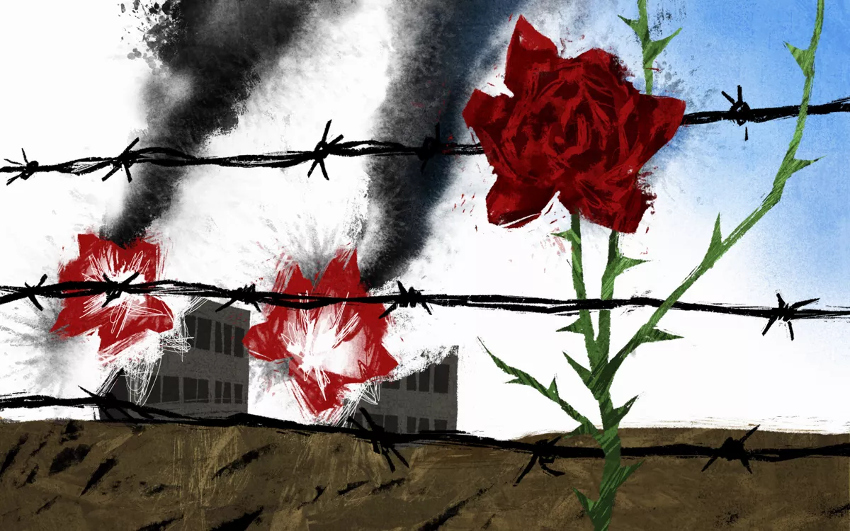 «Из каждой страны за рабом раба бросают на сталь штыка. За что?» / Иллюстрация: Бера Гуляй