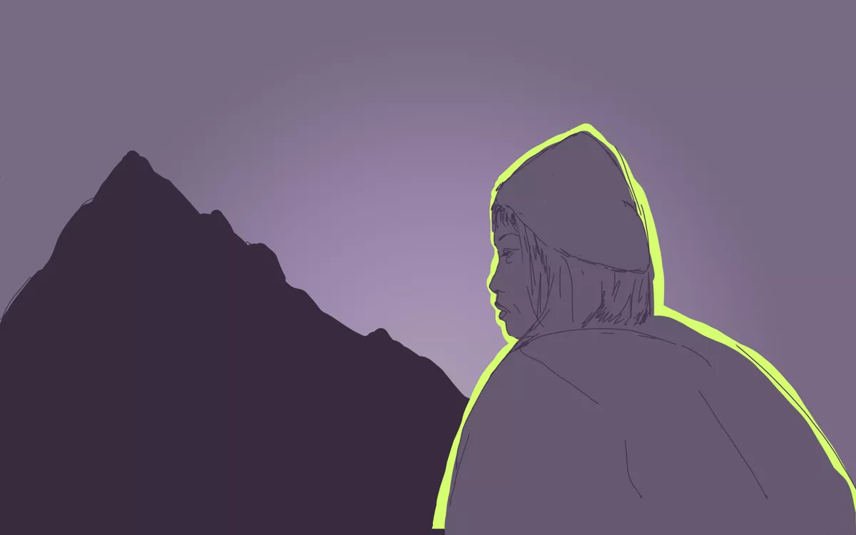 В моей голове много слов на разных языках, но когда сильное, когда важное, когда про любовь, смерть или красоту, я ищу внутри слова на казахском и не нахожу их. Как будто только они смогут определить реальность единственно правильным образом, и всё встанет на свои места — я смогу описать то, что происходит со мной, когда я смотрю на своих детей. / Иллюстрации: <a href="https://www.instagram.com/pedora_petrova">Ульяна Петрова</a>