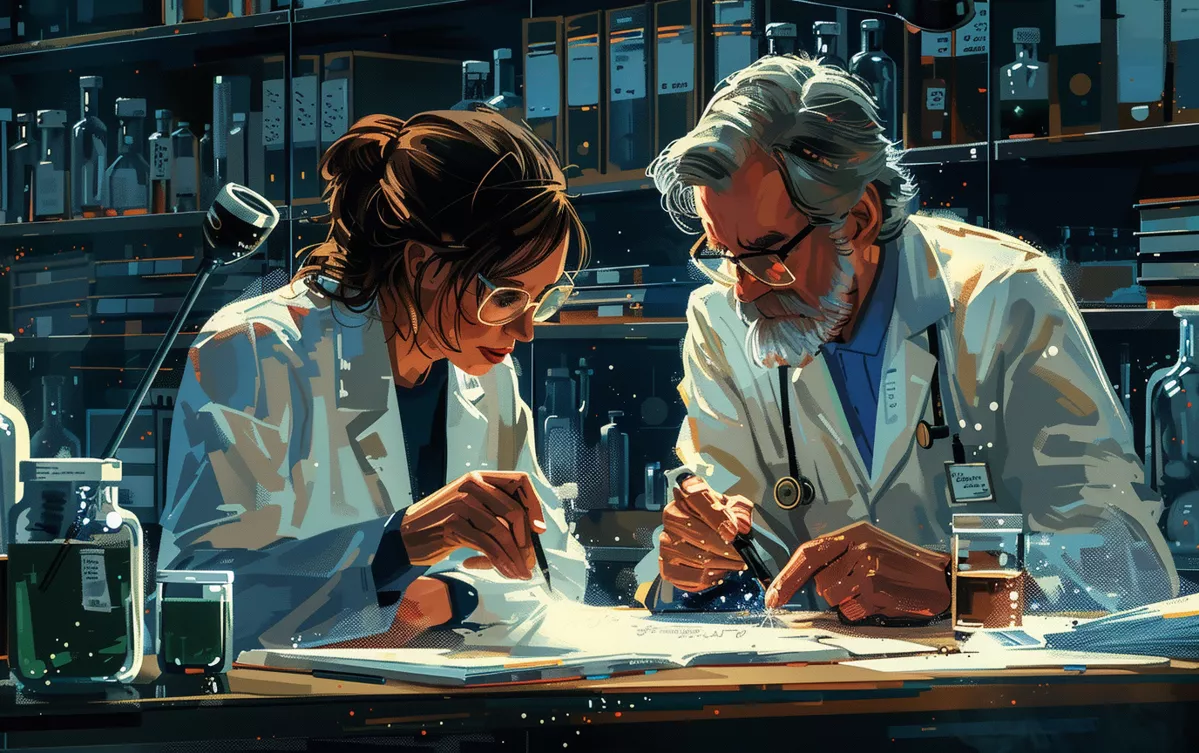 «Редактирование клеток зародышевой линии и генома эмбриона поднимает ряд этических проблем, включая вопрос о том, допустимо ли использовать эту технологию для улучшения нормальных человеческих качеств, таких как рост или интеллект». / Иллюстрация: Midjourney