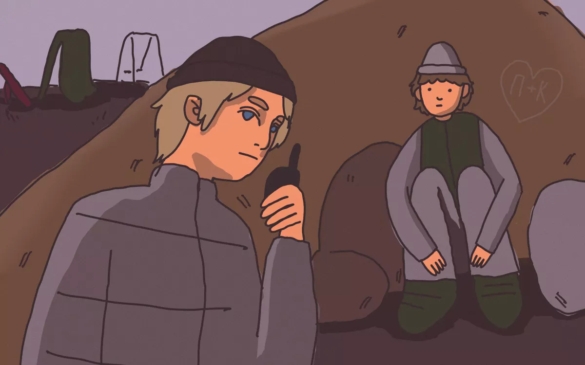 Пробраться в квартиру, украсть деньги из тайника — и на войну с Америкой! / Иллюстрация: <a href="https://www.instagram.com/tan.ta.dan/">Алтан Халуун Дархан</a>