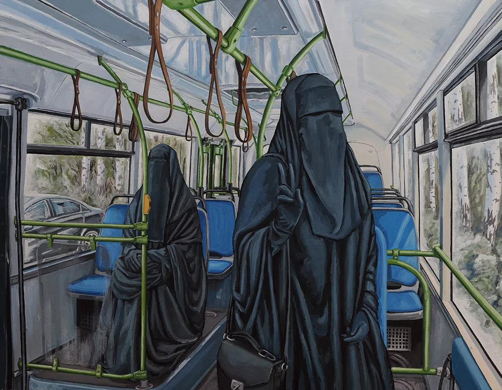 Новый сюрреализм Пасмура Рачуйко. Полицейские, котики, красные мертвецы, Adidas и ангелы среди серого урбана