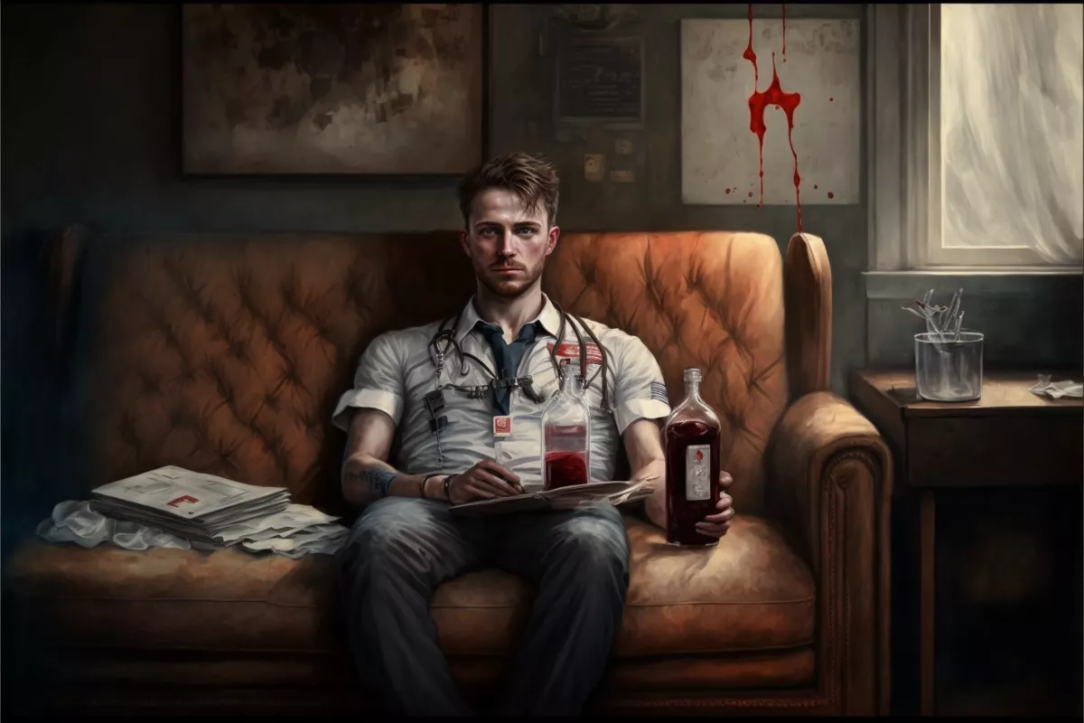 «Да все об этом говорят! Просто никто ничего не хочет слышать! Знаете почему? Потому что люди не думают! Потому что люди ведут себя как тупое стадо! Услышали и сразу поверили». Иллюстрация: Midjourney