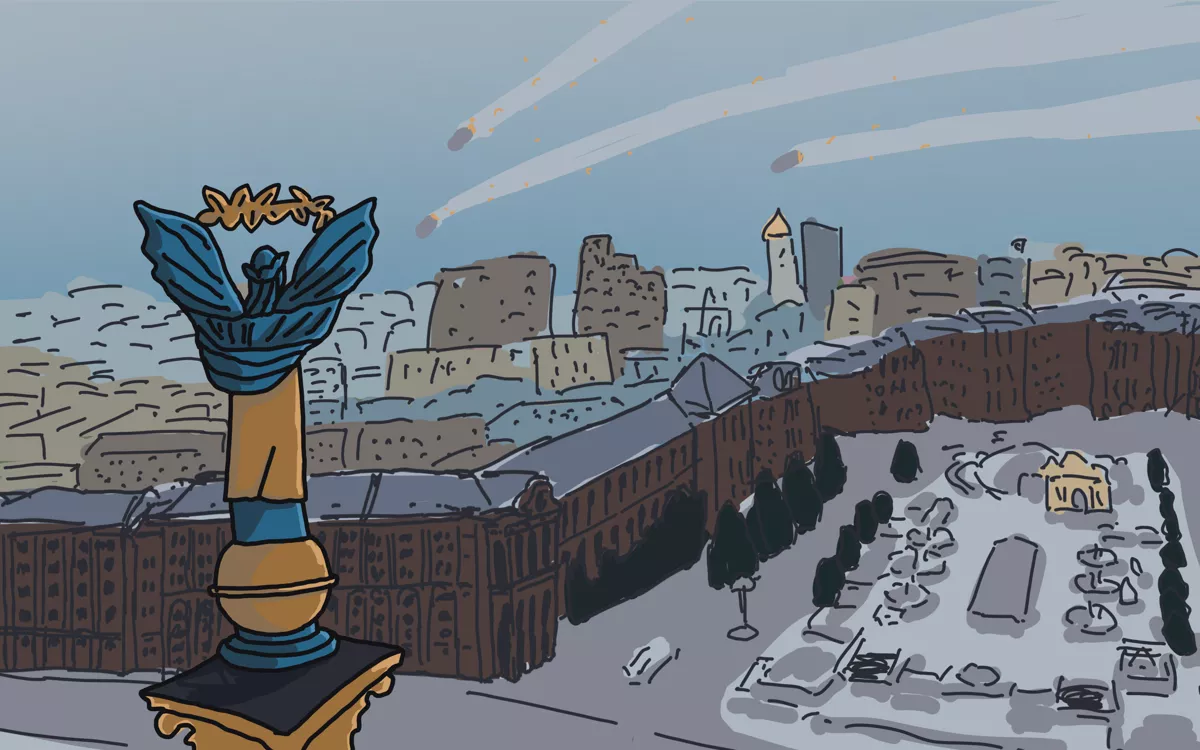 «Я пытаюсь понять, как такое вообще возможно?» / Иллюстрация: <a href="https://www.instagram.com/tan.ta.dan/">Алтан Халуун Дархан</a>