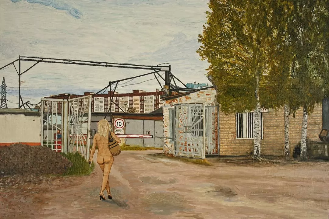 Локомотив, мемы и классика: ироничная живопись от бывшего машиниста