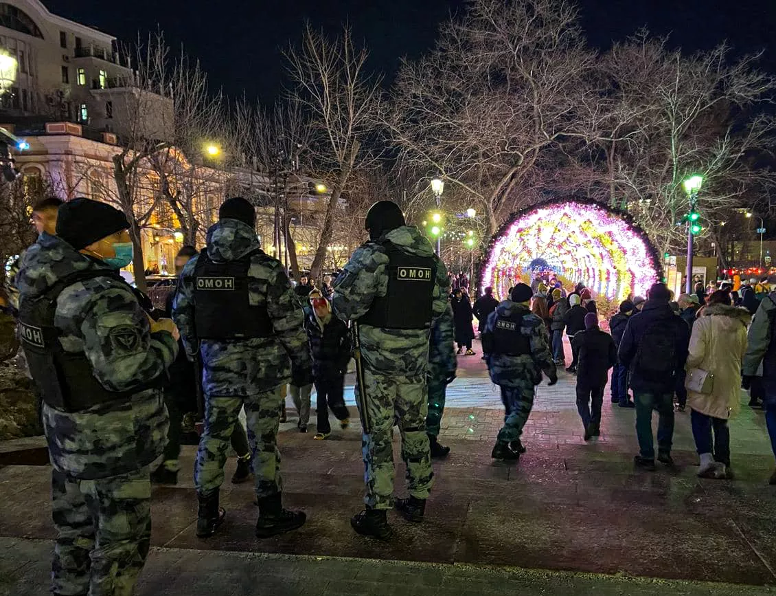 На митинге против специальной операции в Украине, Москва, 24.02.2022 / Фото: Костя Сиденко