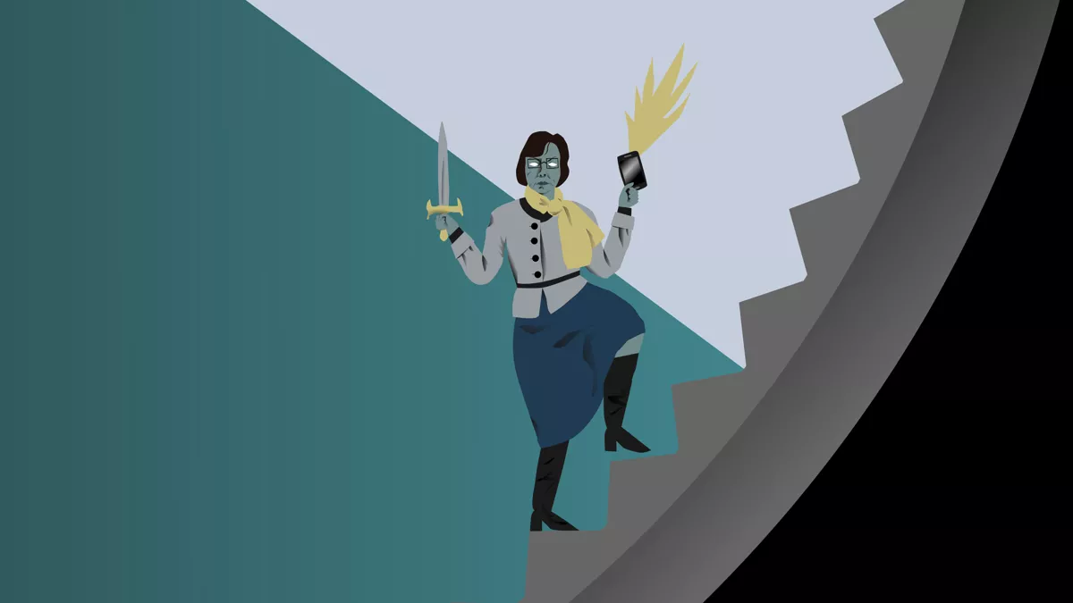 «Нам предлагают совершить еще один круг на пути к прошлому, чтобы вернуться в тот момент, когда «было хорошо и с нами все считались» / Иллюстрация «Только вперед»: <a href="https://www.instagram.com/kotdokhlot/">Иван Перовский</a>