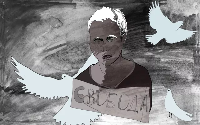 Антивоенный протест незрячих. Оксана Осадчая об одиночных акциях, феминизме и диалоге с теми, кто поддерживает войну